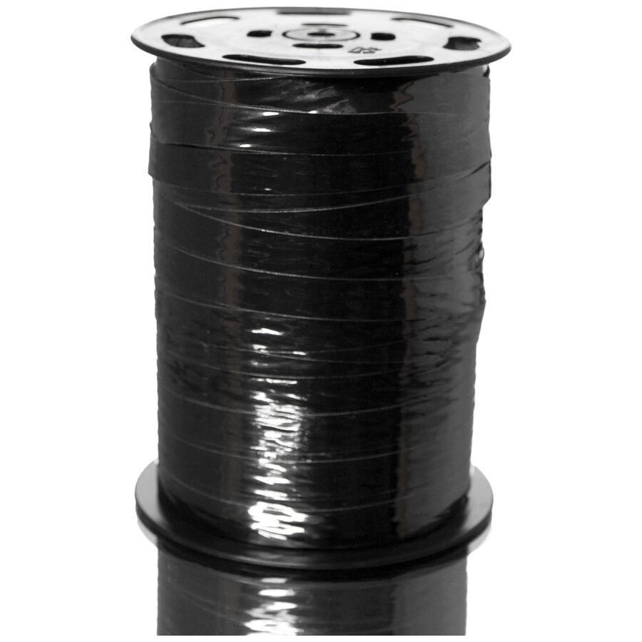 Gift Ribbon Black Metallic